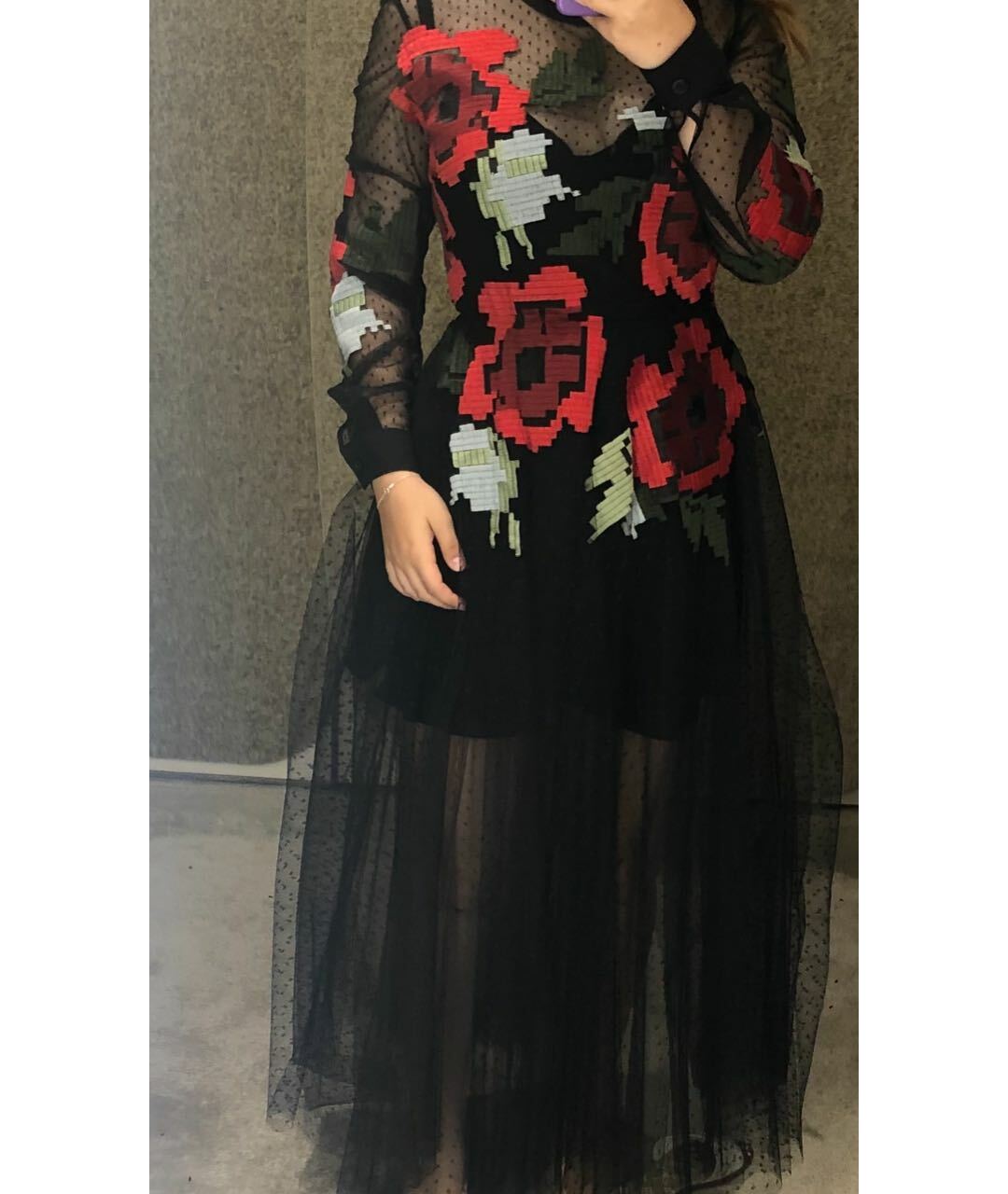 ELIE SAAB Мульти сетчатое вечернее платье, фото 3