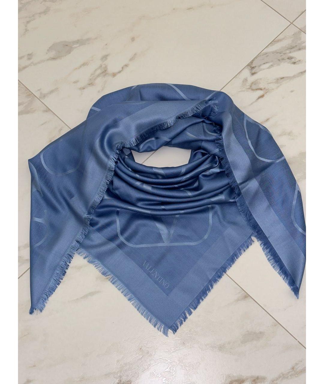 VALENTINO Голубой платок, фото 2