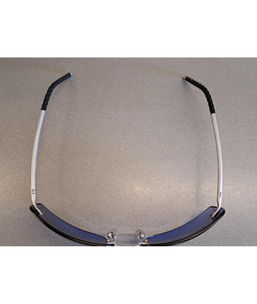 CHANEL PRE-OWNED Фиолетовые металлические солнцезащитные очки, фото 8