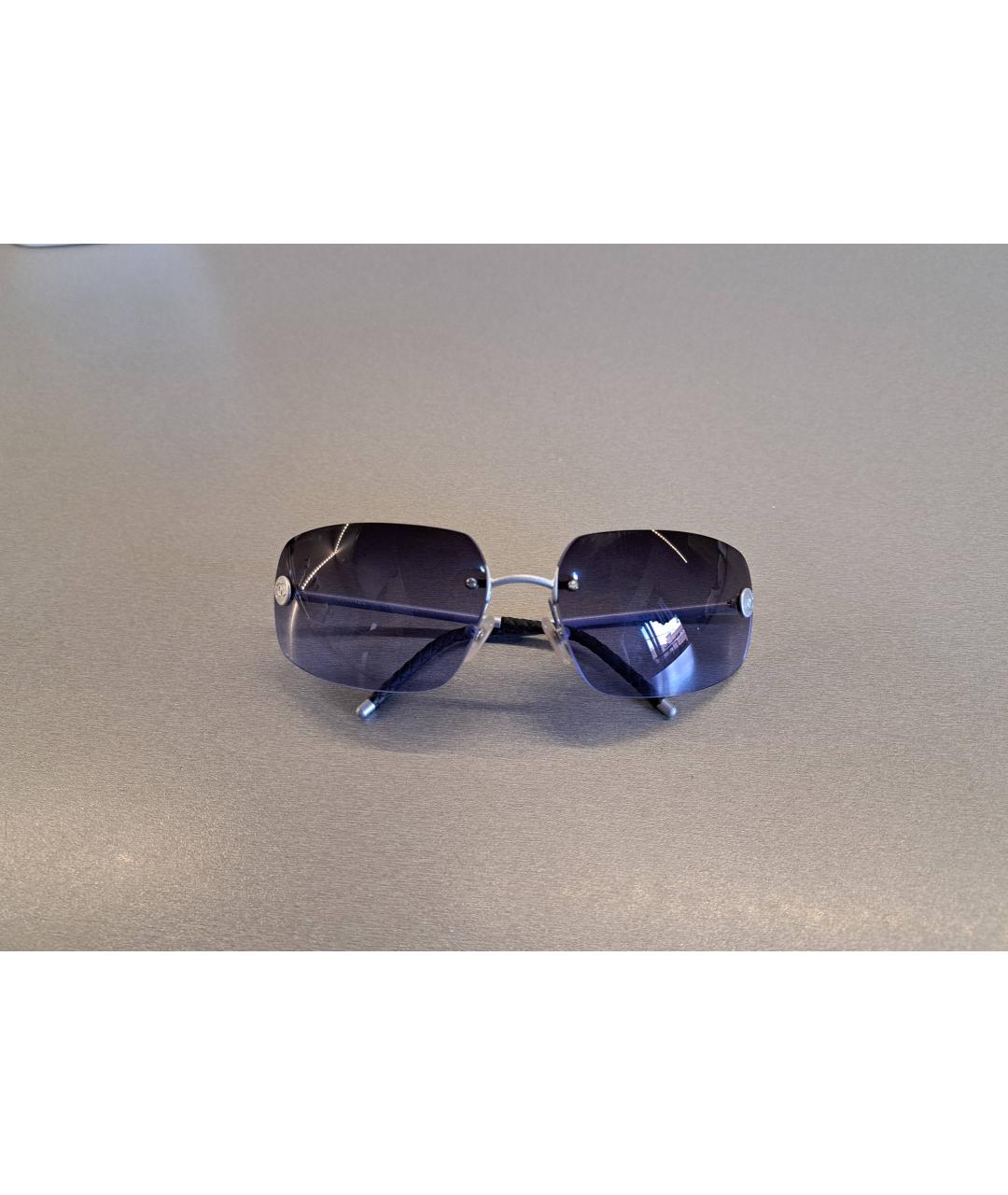 CHANEL PRE-OWNED Фиолетовые металлические солнцезащитные очки, фото 10