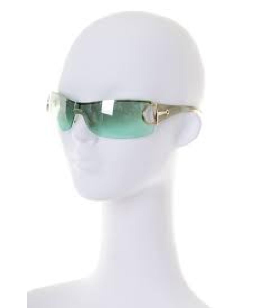 GUCCI Зеленые пластиковые солнцезащитные очки, фото 7