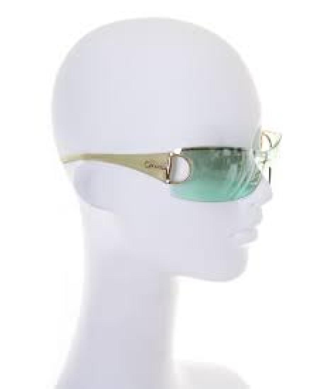 GUCCI Зеленые пластиковые солнцезащитные очки, фото 8