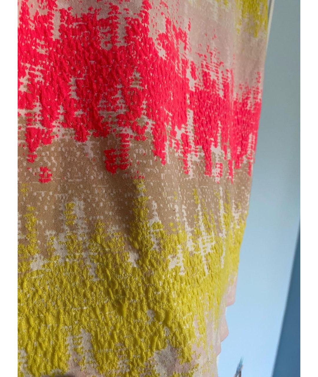 MARC CAIN Желтая вискозная юбка мини, фото 2