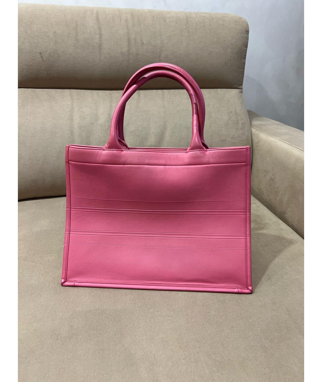 CHRISTIAN DIOR PRE-OWNED Розовая кожаная сумка тоут, фото 3