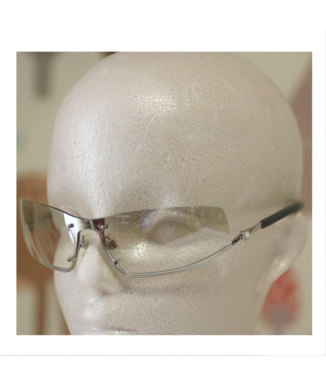 CHANEL PRE-OWNED Белые пластиковые солнцезащитные очки, фото 5
