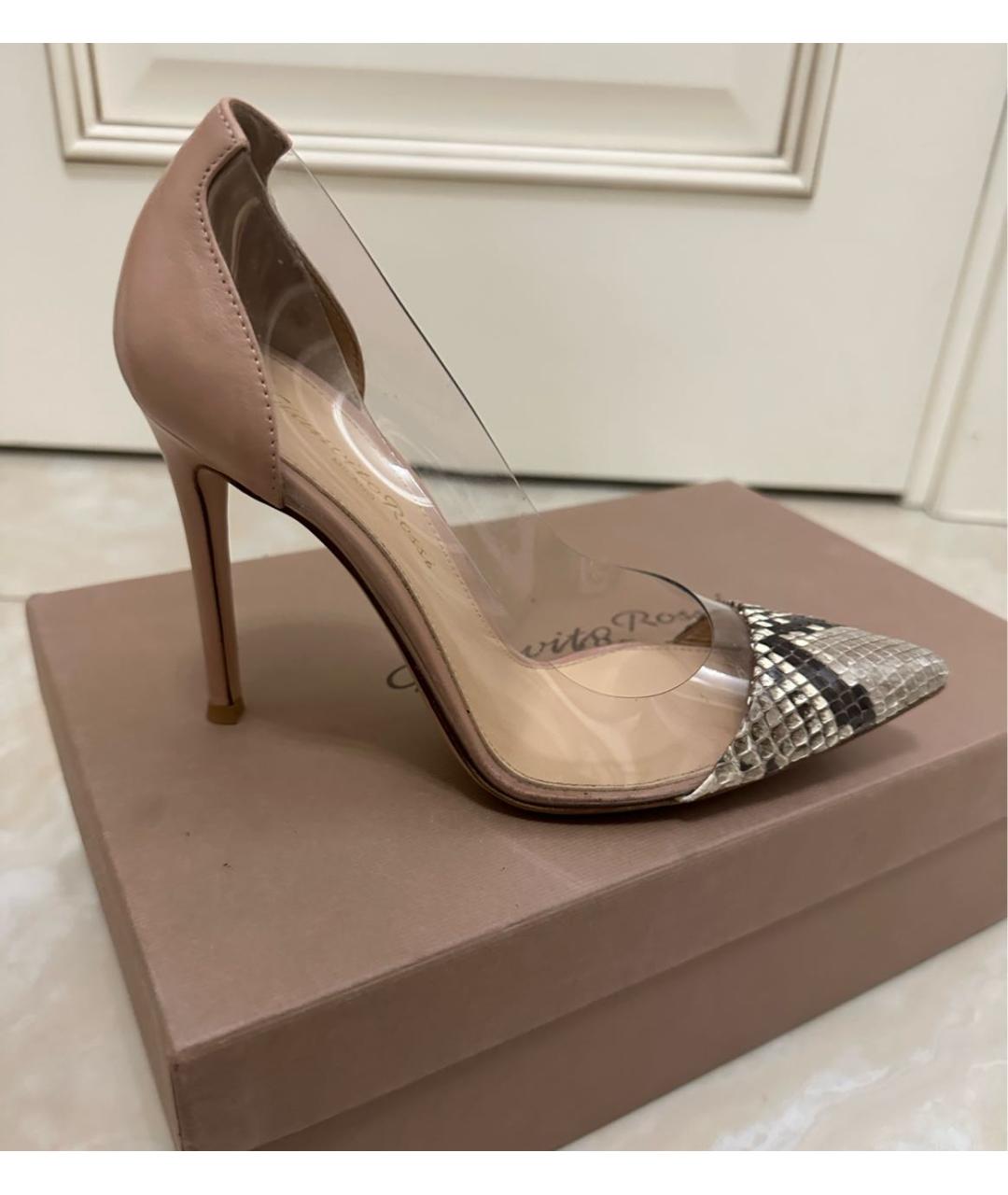 Gianvito rossi gold plexi pumps online