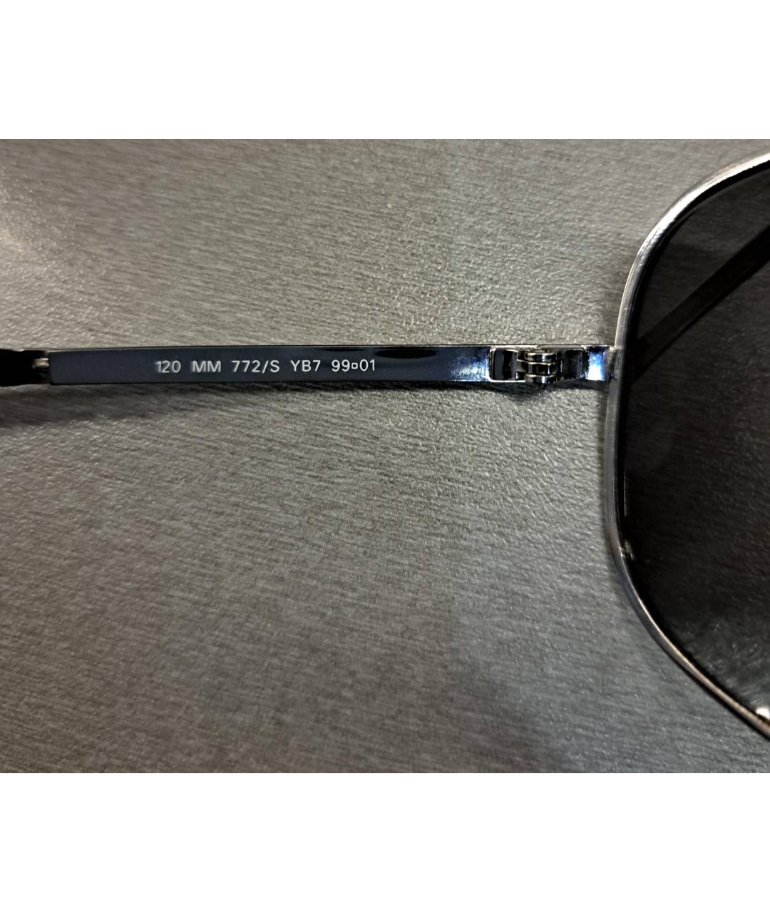 MAX MARA Черные металлические солнцезащитные очки, фото 6
