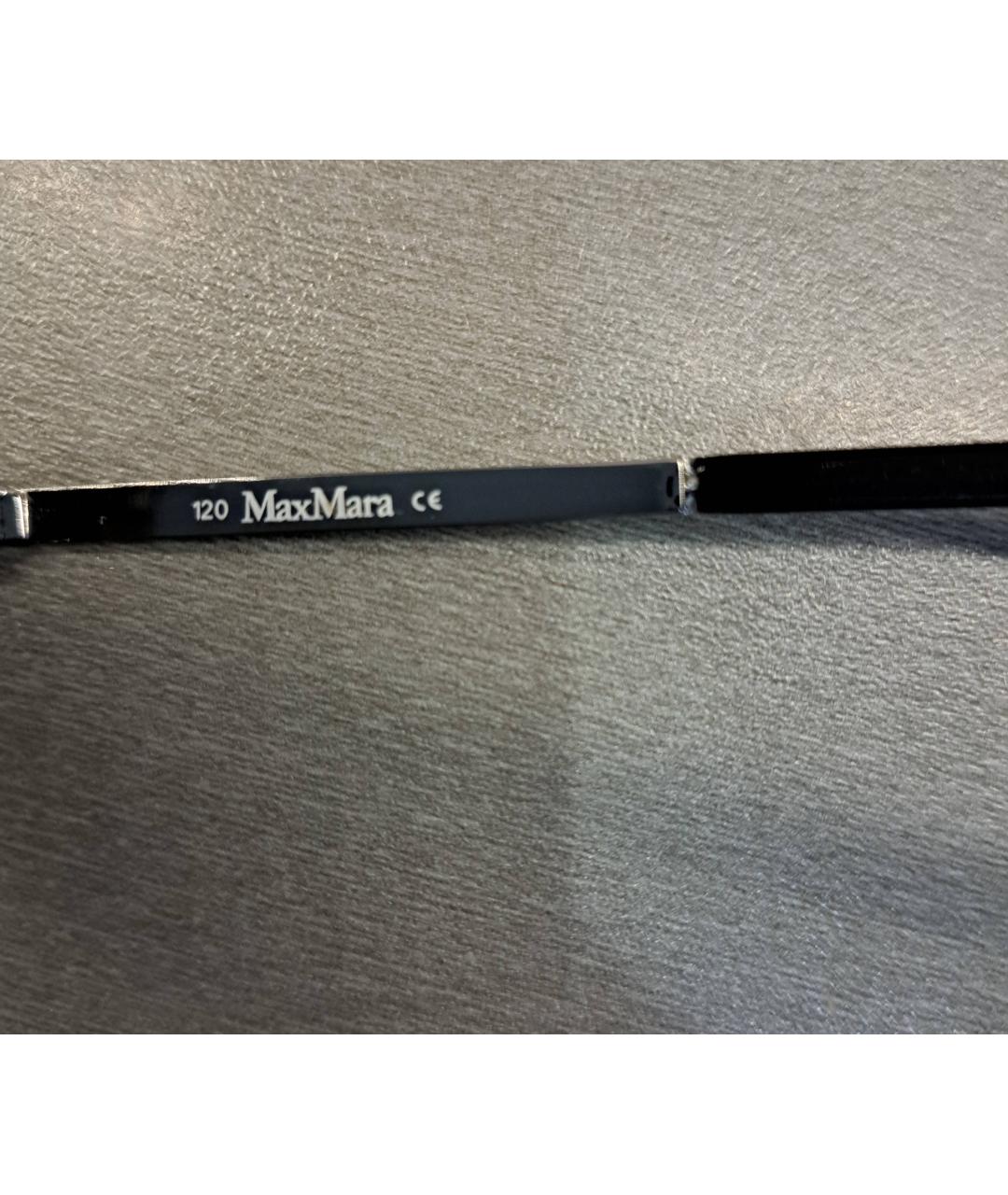 MAX MARA Черные металлические солнцезащитные очки, фото 5