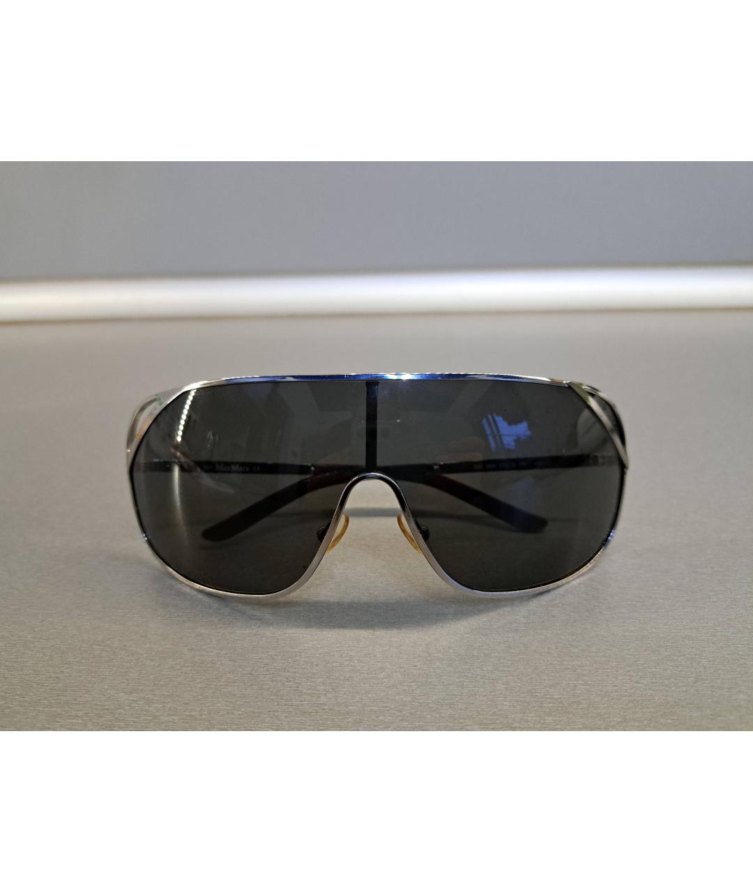 MAX MARA Черные металлические солнцезащитные очки, фото 9