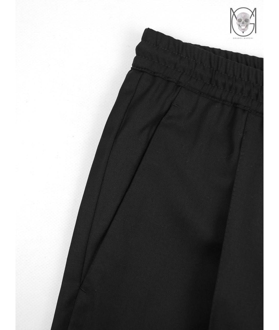 CHRISTIAN DIOR PRE-OWNED Черные шерстяные повседневные брюки, фото 4