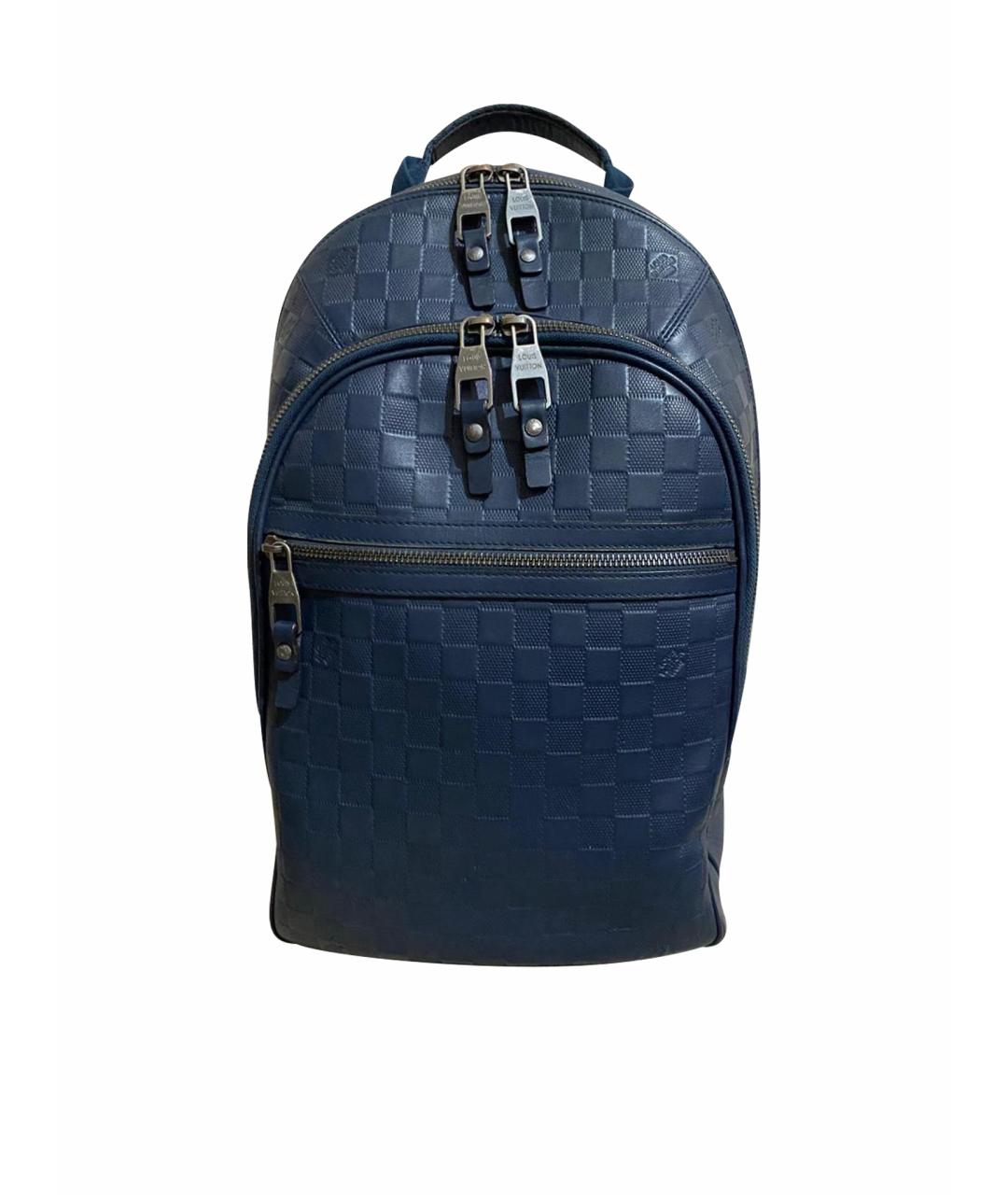 LOUIS VUITTON Темно-синий рюкзак из искусственной кожи, фото 1