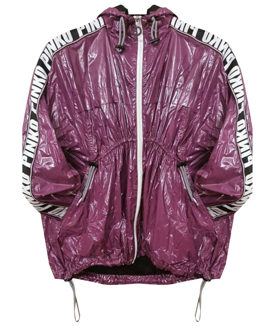 PINKO Фиолетовая полиамидовая куртка, фото 1