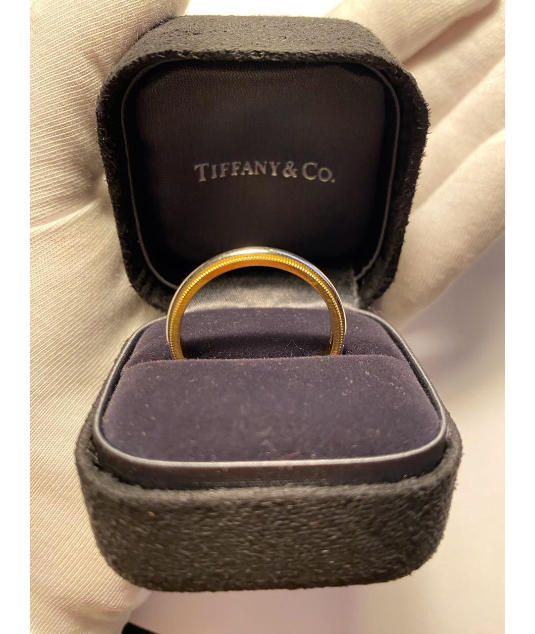 TIFFANY&CO Желтое платиновое кольцо, фото 3