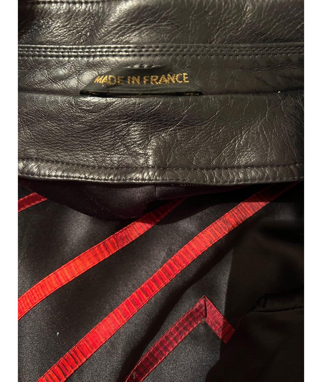 ZILLI Черная кожаная куртка, фото 3