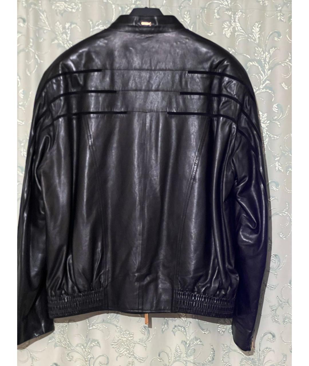ZILLI Черная кожаная куртка, фото 2