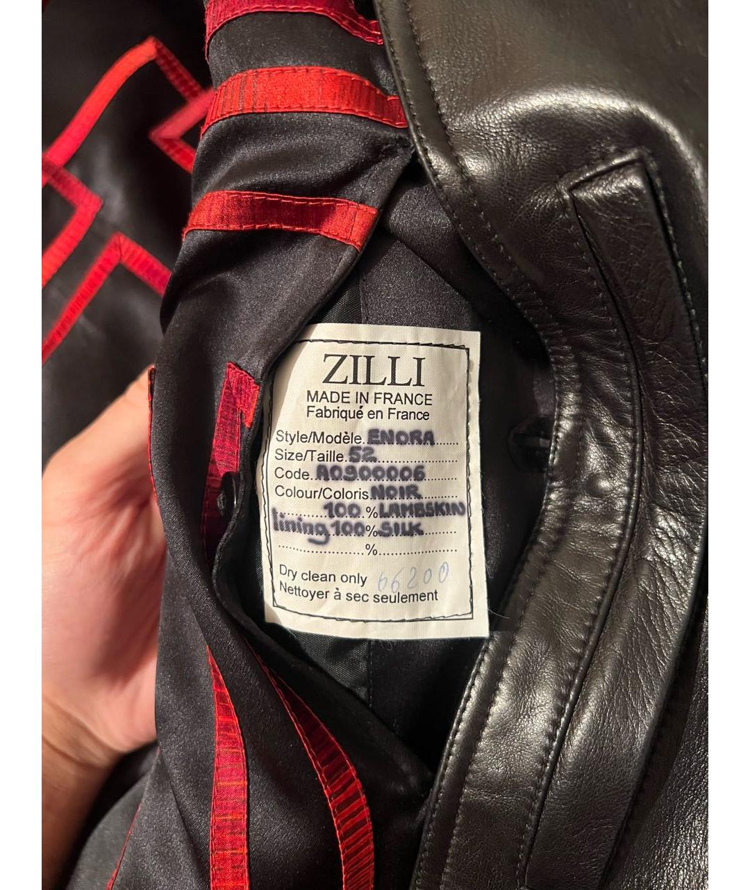 ZILLI Черная кожаная куртка, фото 6