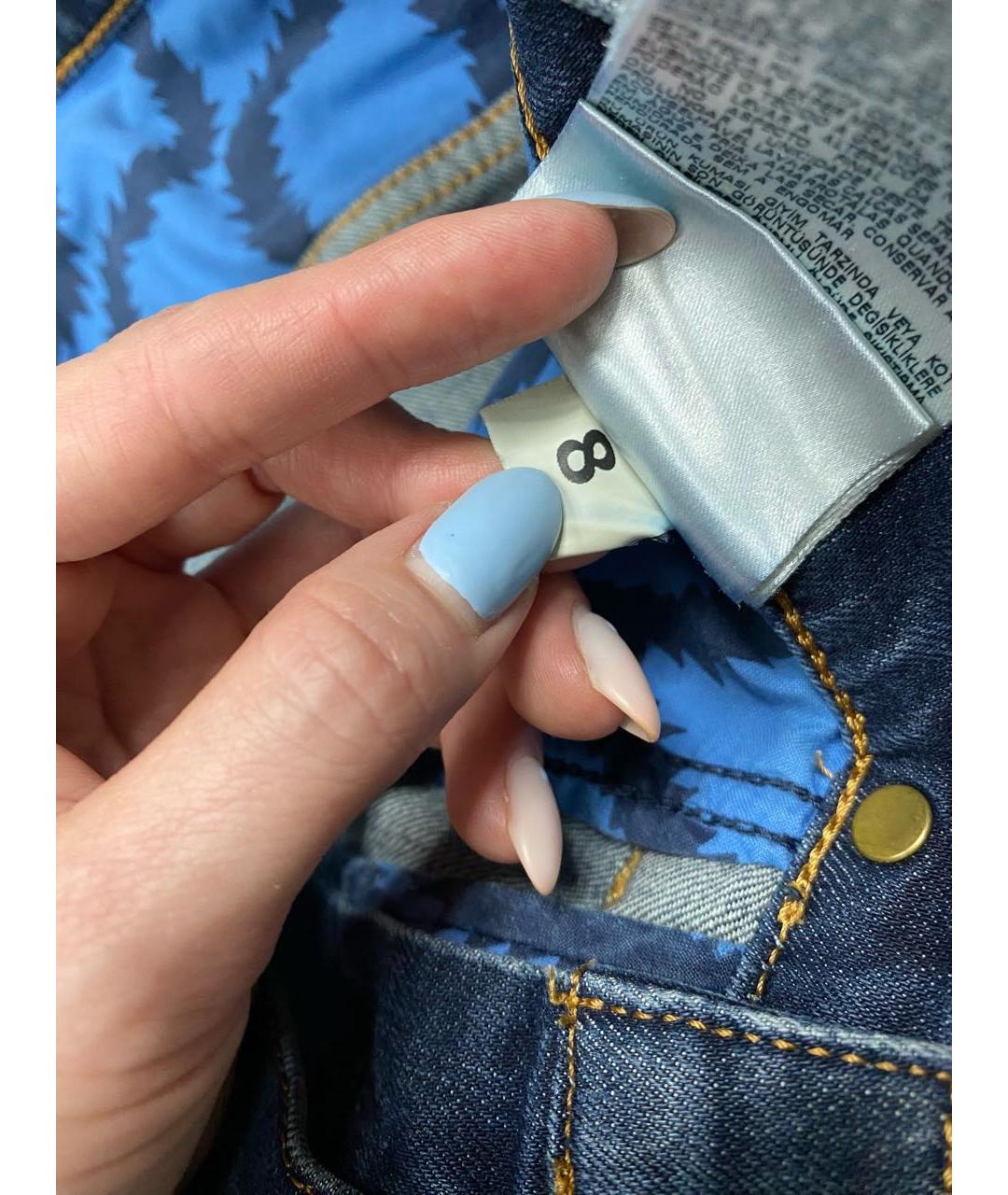 VIVIENNE WESTWOOD Синие хлопко-эластановые джинсы, фото 5