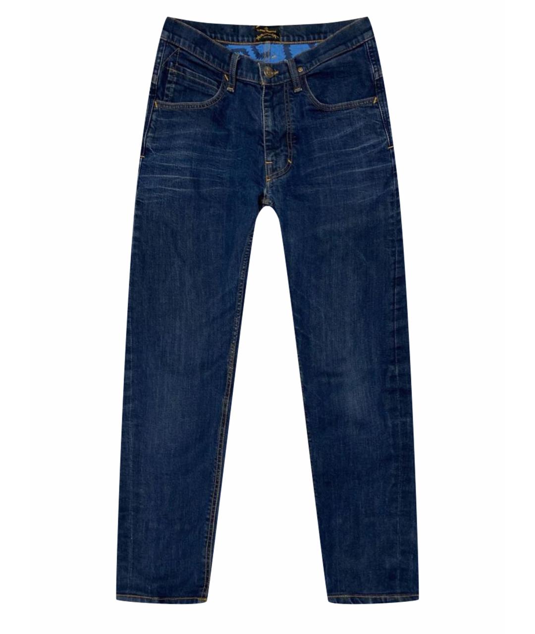 VIVIENNE WESTWOOD Синие хлопко-эластановые джинсы, фото 1
