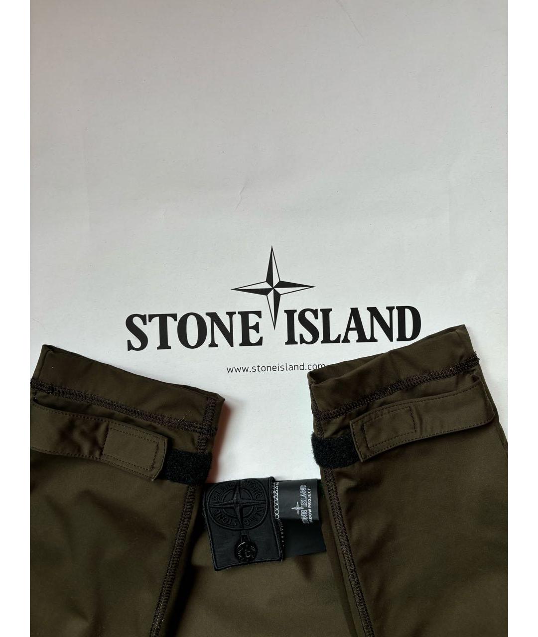 STONE ISLAND Коричневая полиамидовая куртка, фото 6