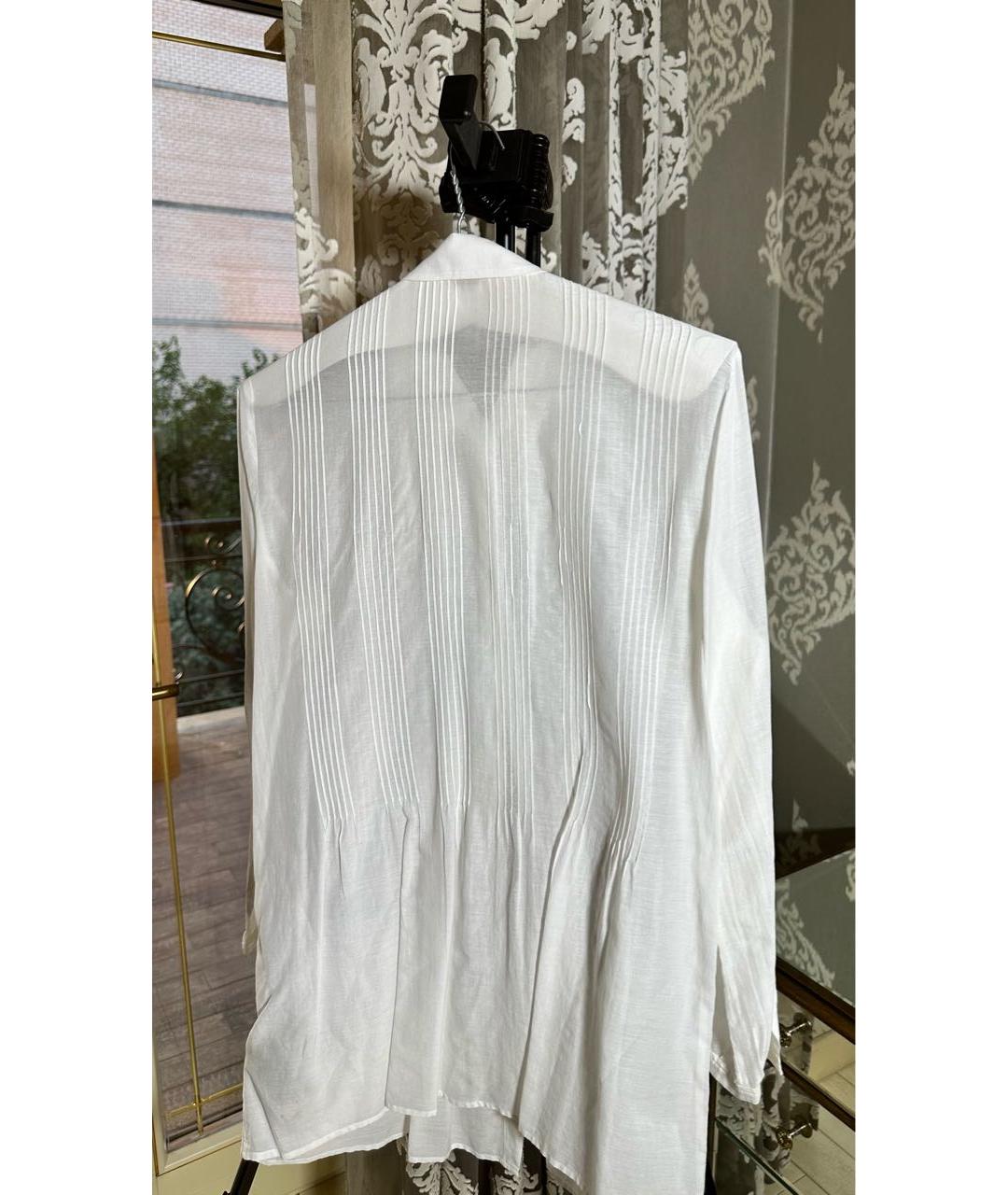 BURBERRY Белая хлопковая рубашка, фото 5