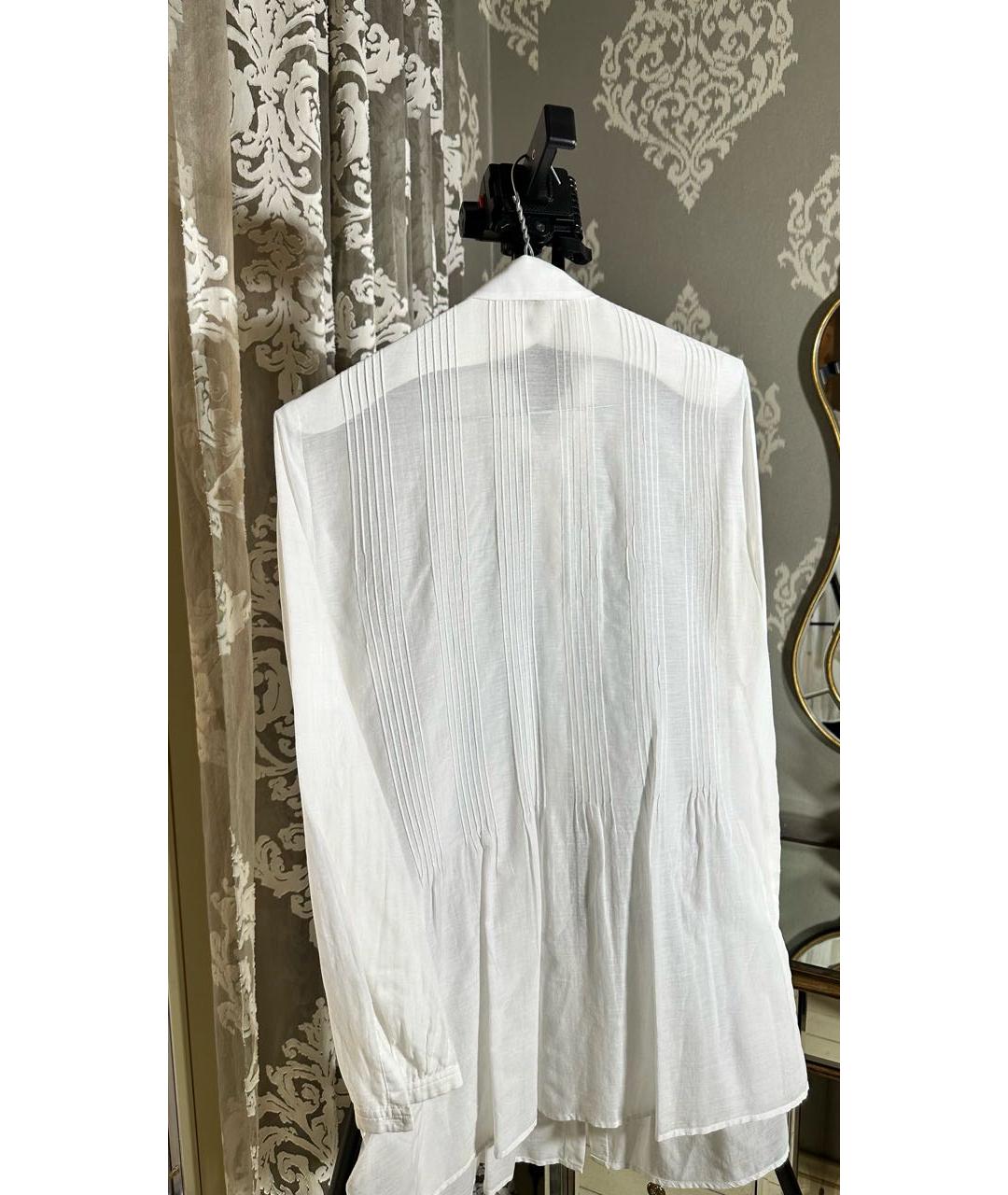 BURBERRY Белая хлопковая рубашка, фото 2