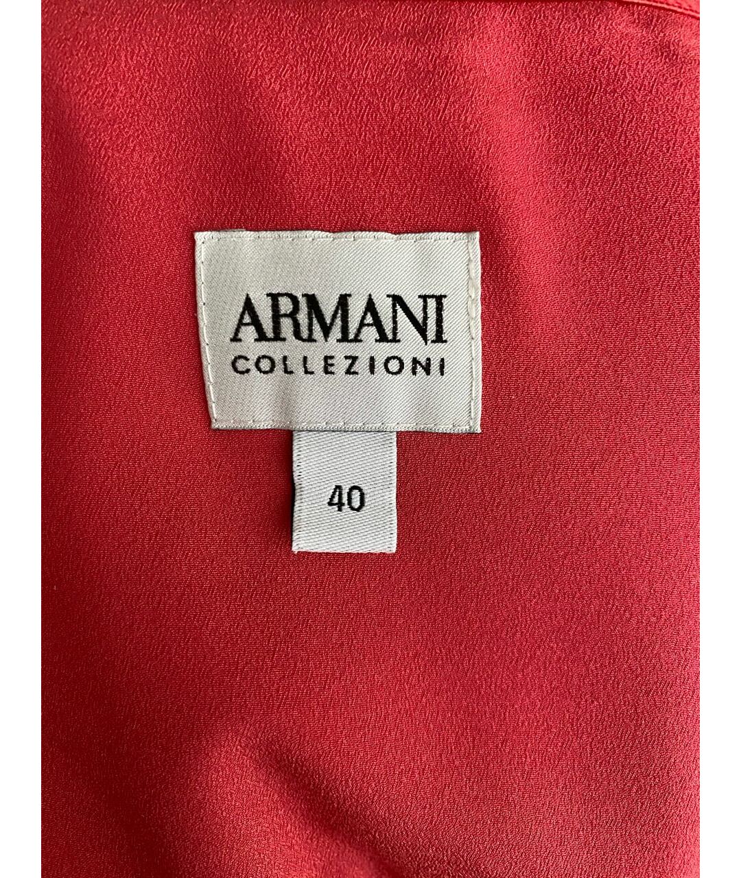 ARMANI COLLEZIONI Коралловое полиэстеровое вечернее платье, фото 5