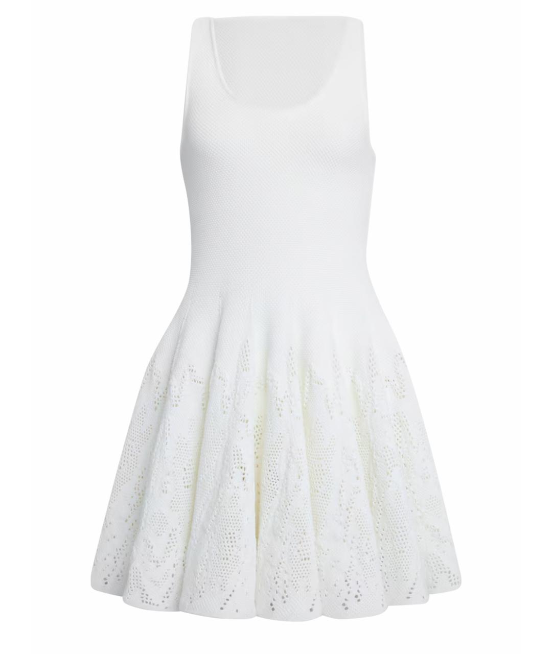 ALAIA Белое хлопковое коктейльное платье, фото 1