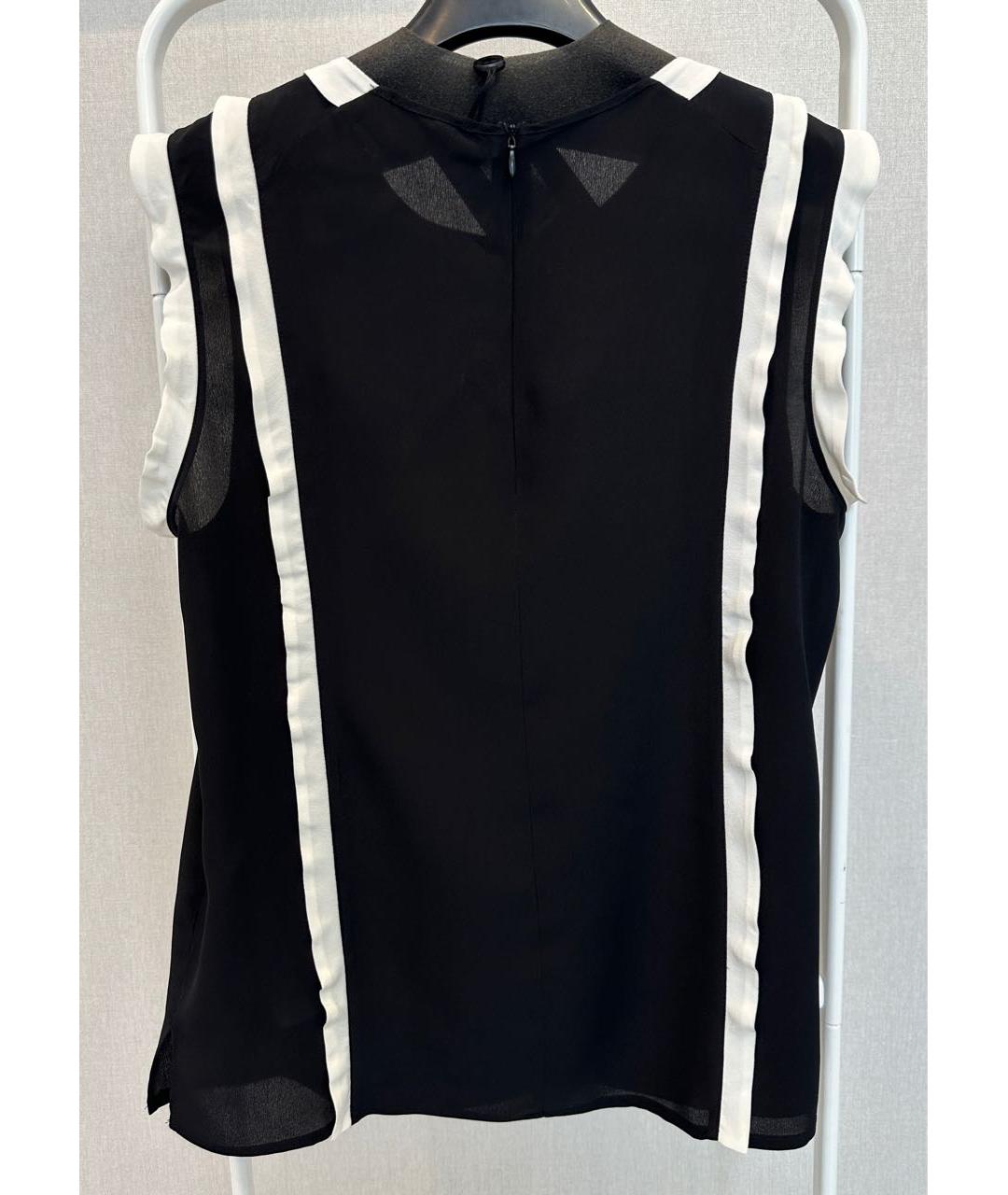 TWIN-SET Черная шелковая блузы, фото 2