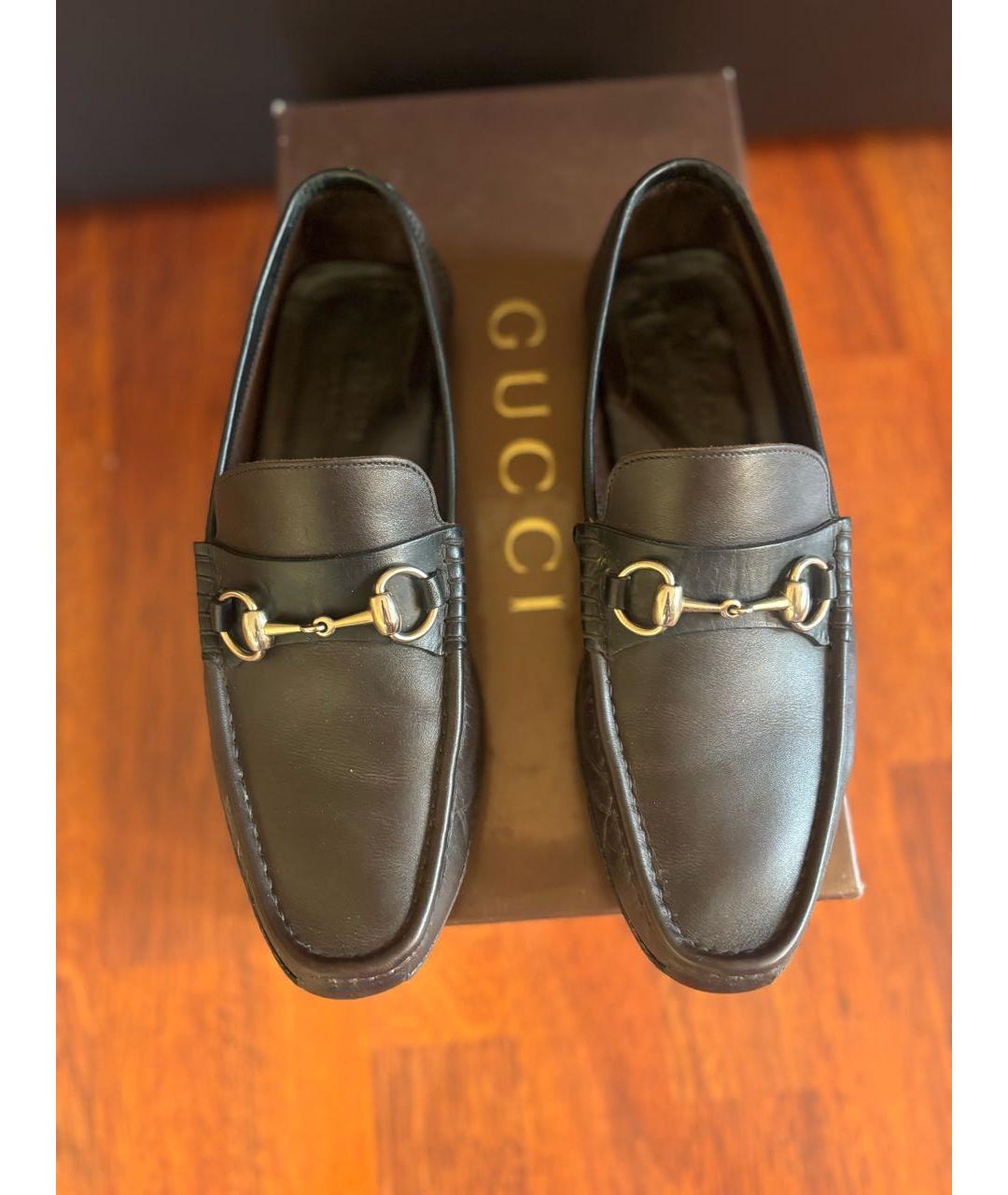 GUCCI Коричневые кожаные мокасины, фото 7