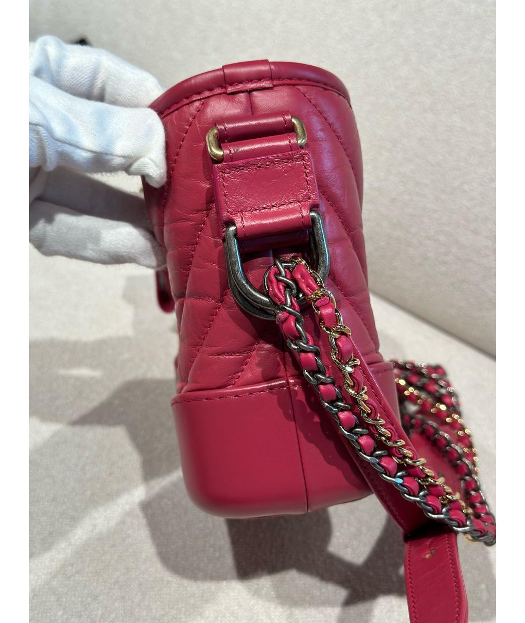 CHANEL PRE-OWNED Розовая кожаная сумка через плечо, фото 3