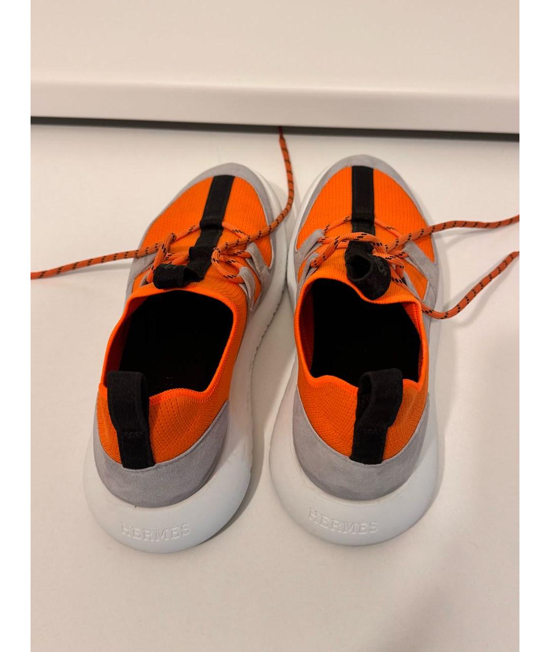 HERMES PRE-OWNED Оранжевое кроссовки, фото 3