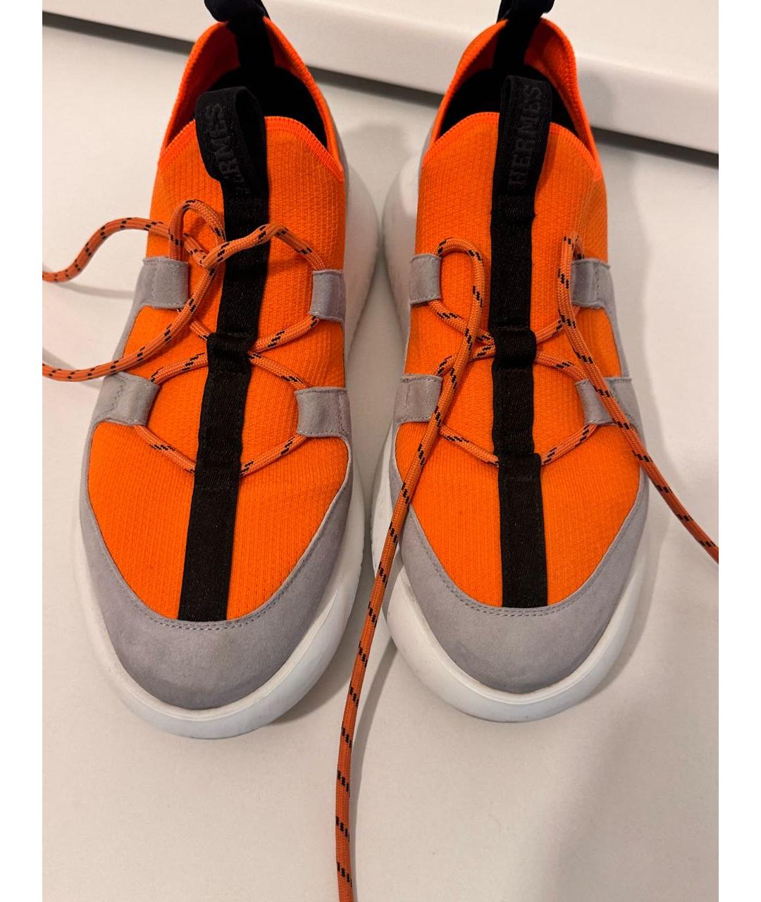 HERMES PRE-OWNED Оранжевое кроссовки, фото 2