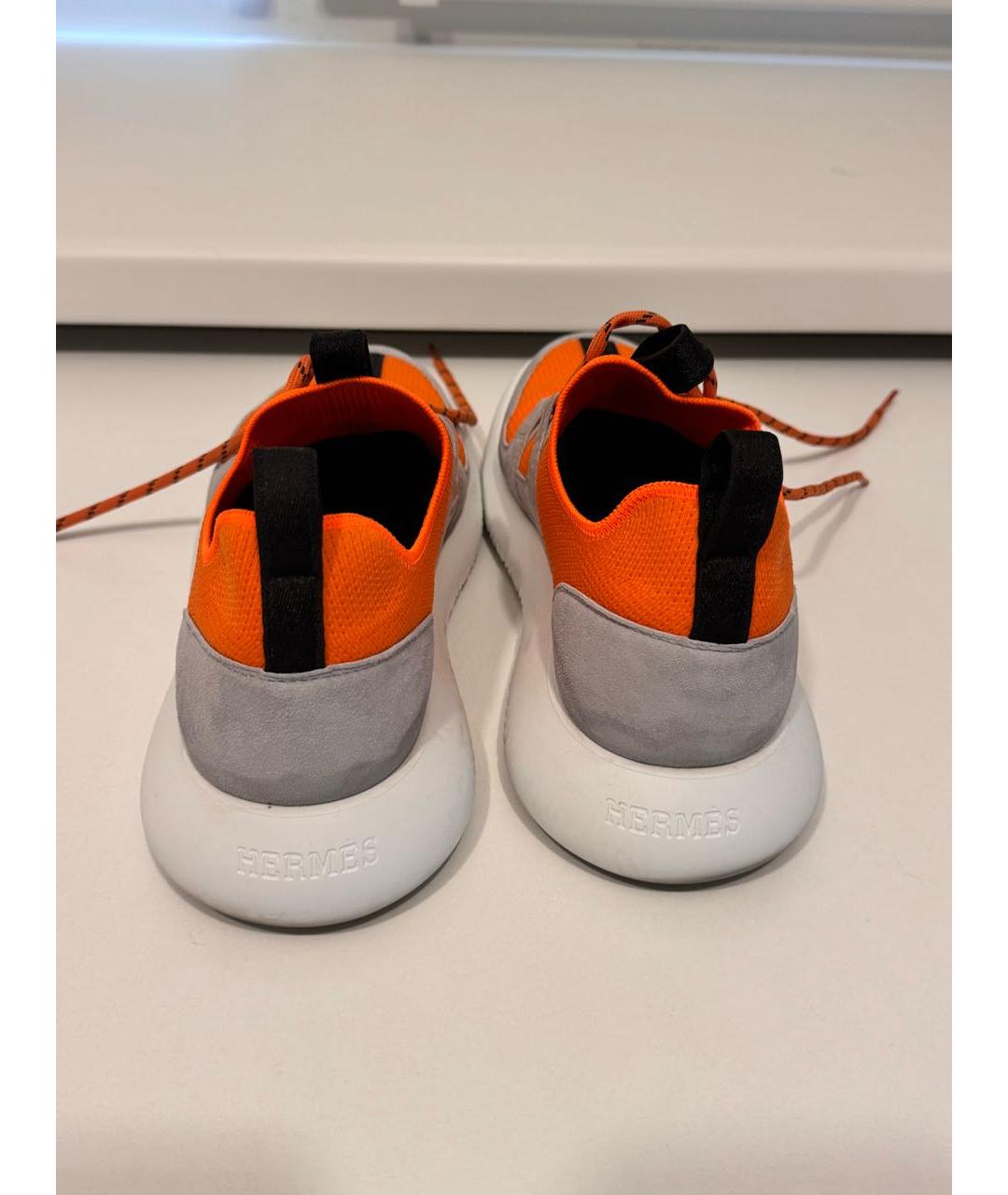 HERMES PRE-OWNED Оранжевое кроссовки, фото 4