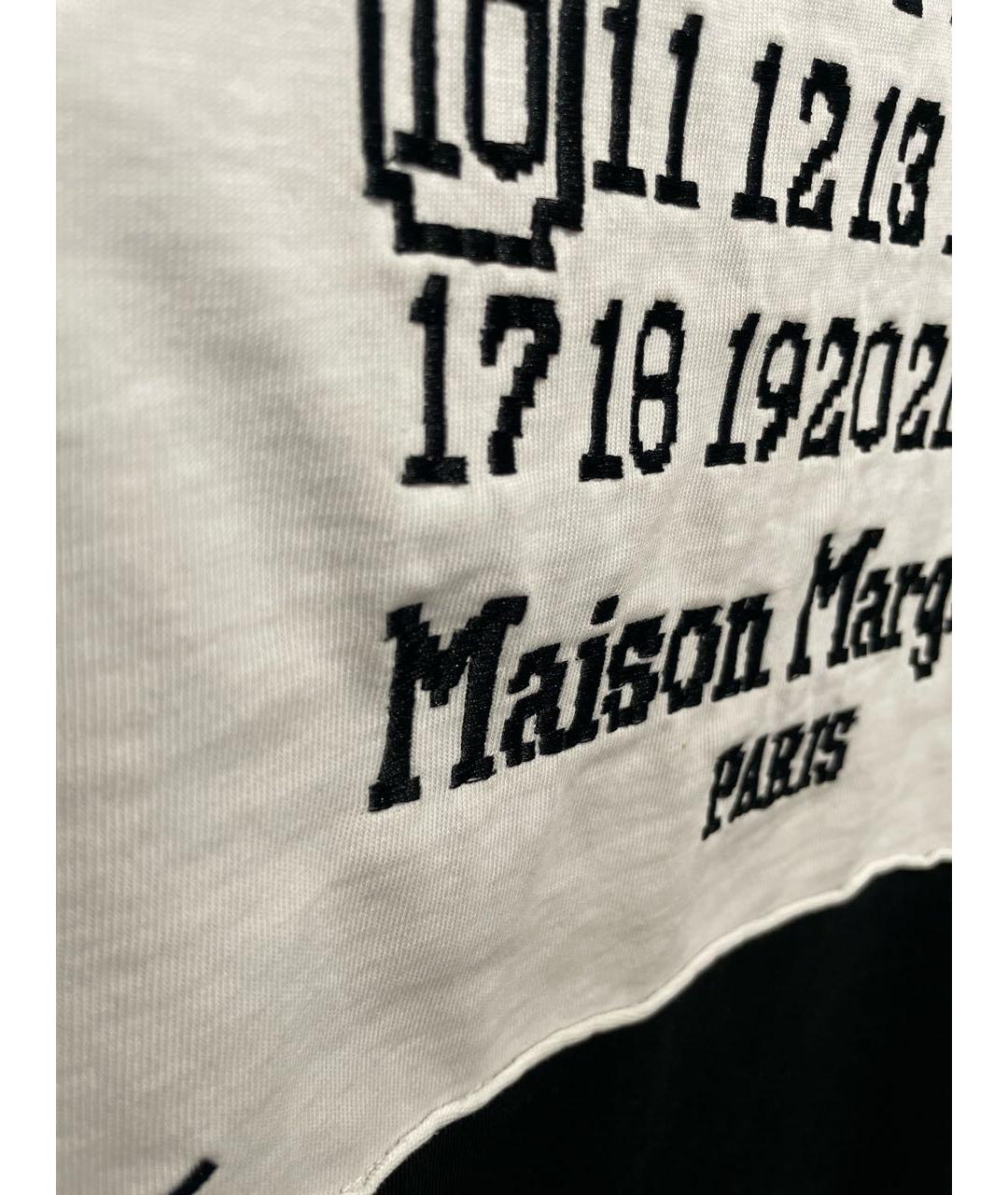 MAISON MARGIELA Черная хлопковая футболка, фото 4