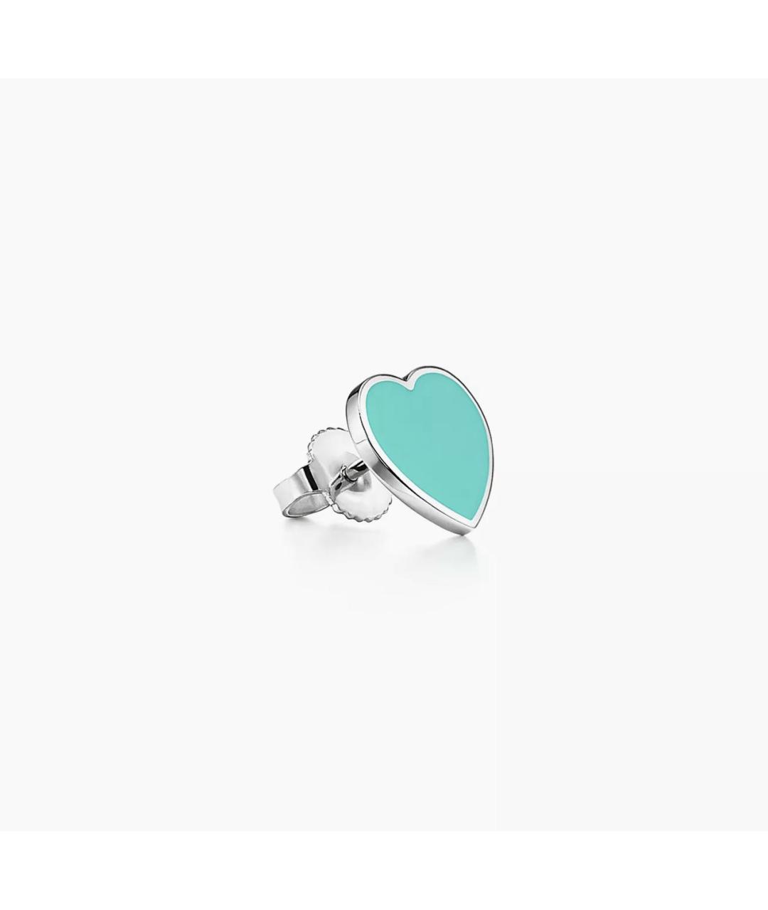 TIFFANY&CO Бирюзовые серебряные серьги, фото 3