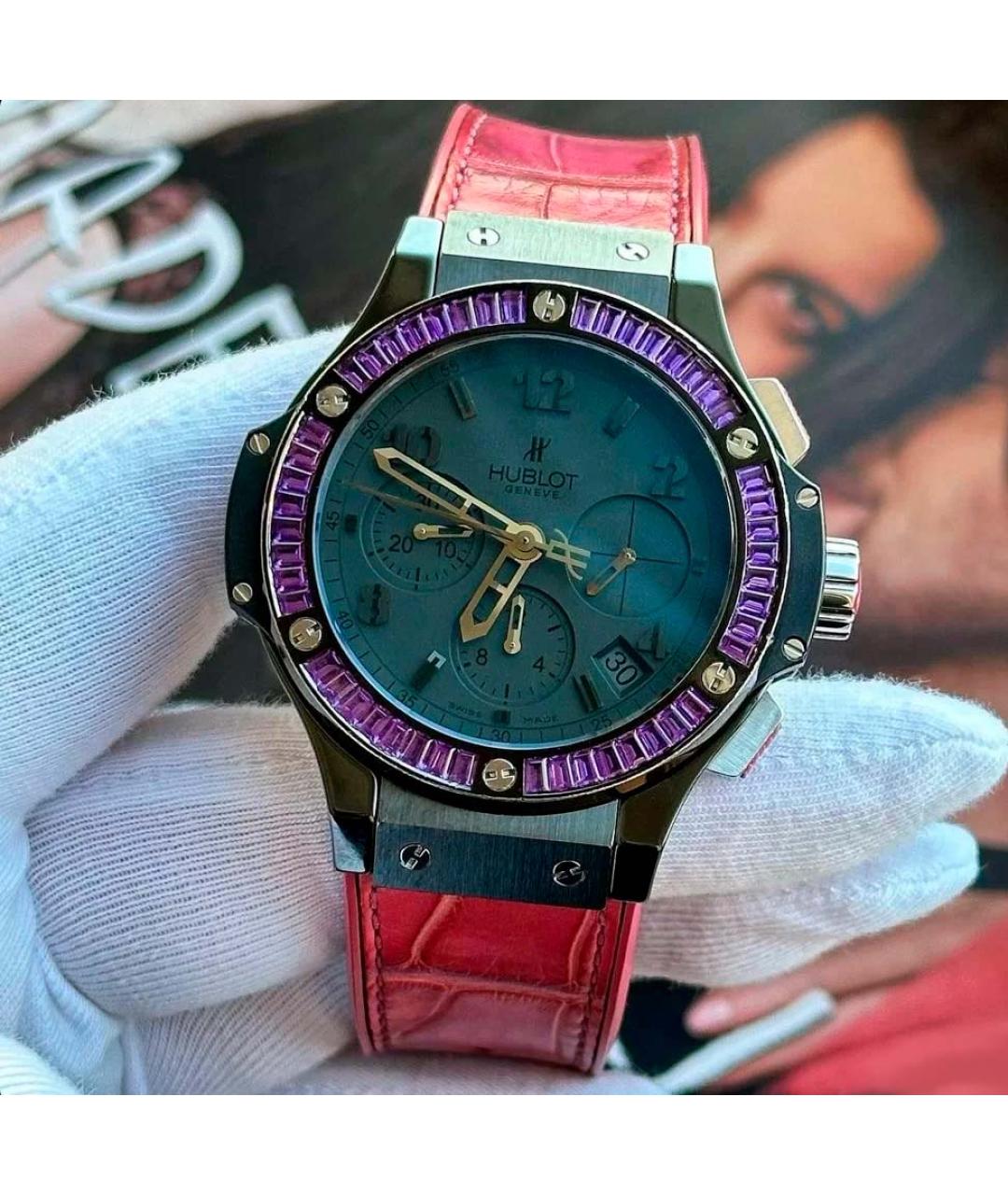 HUBLOT Фиолетовые часы, фото 2