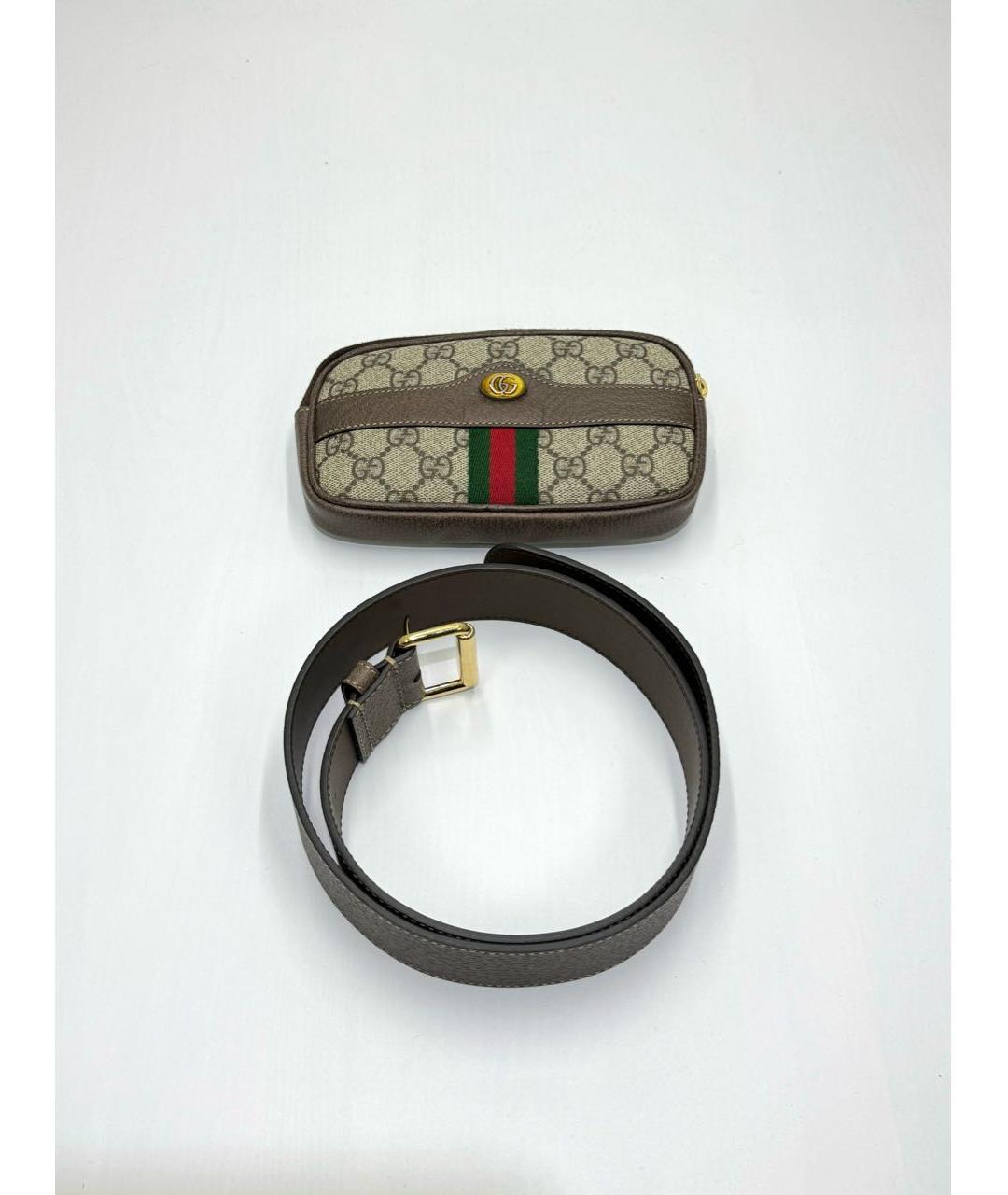 GUCCI Бежевая поясная сумка, фото 8