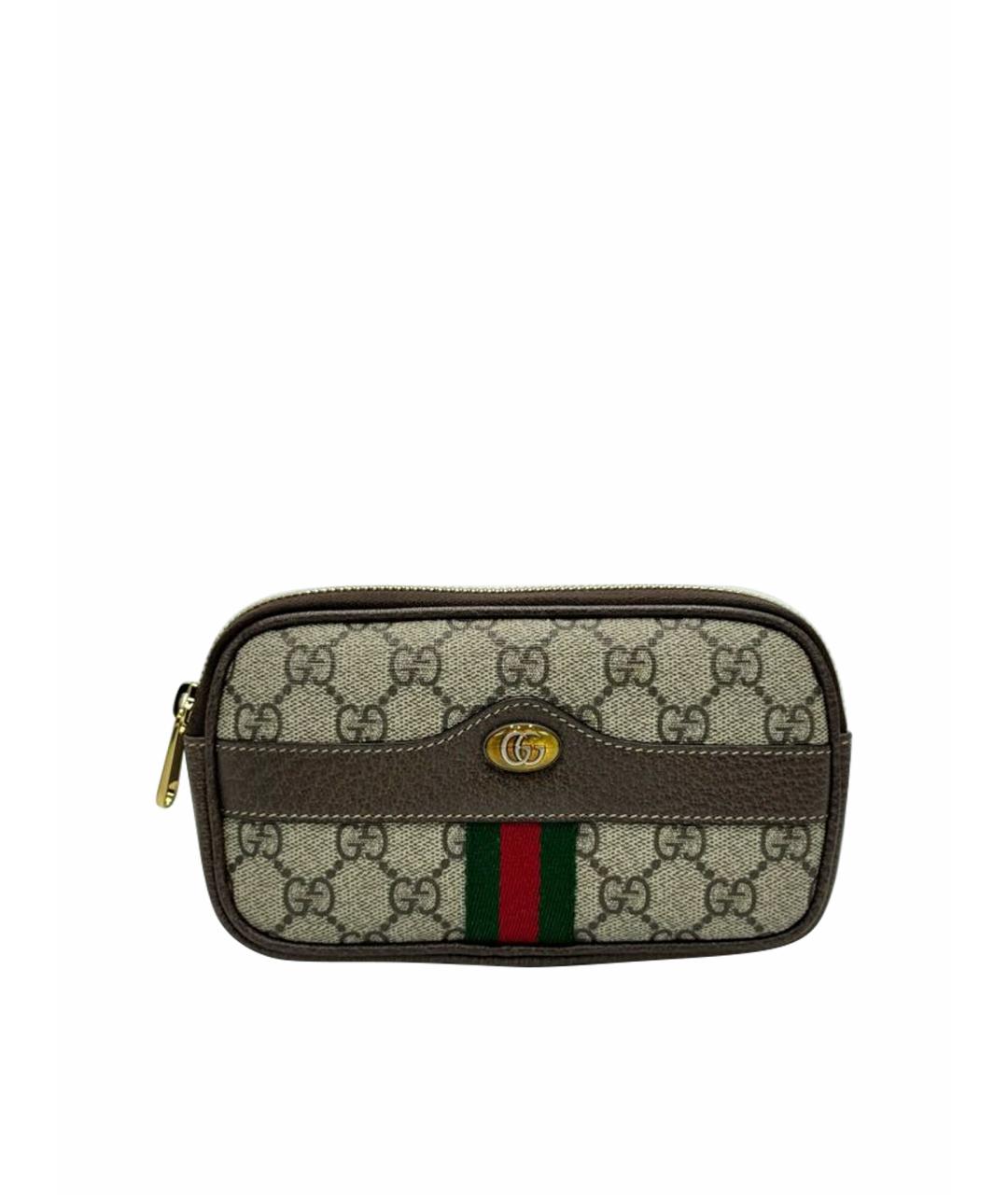 GUCCI Бежевая поясная сумка, фото 1