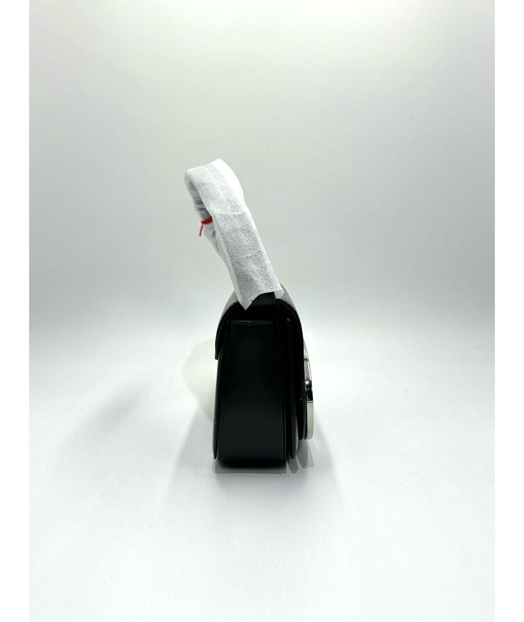 DIESEL Черная кожаная сумка с короткими ручками, фото 5