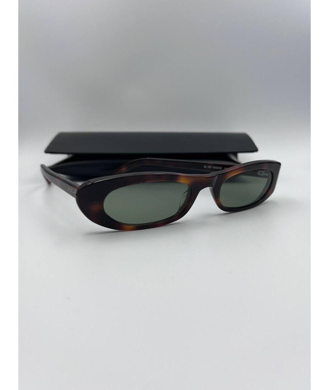 SAINT LAURENT Пластиковые солнцезащитные очки, фото 2