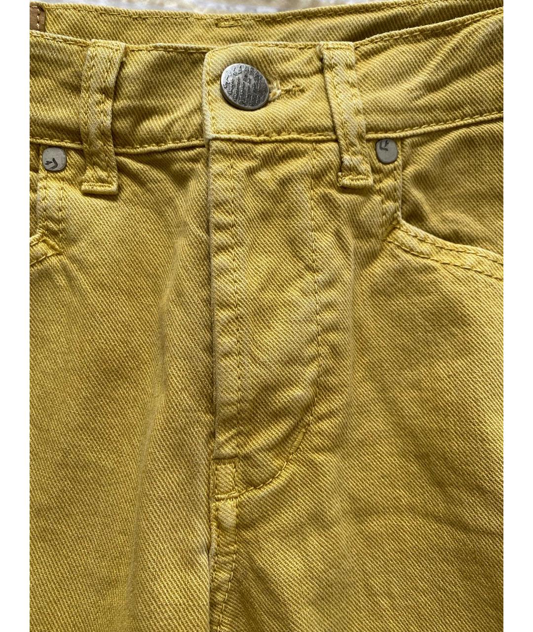 DONDUP Желтые хлопко-эластановые шорты, фото 2