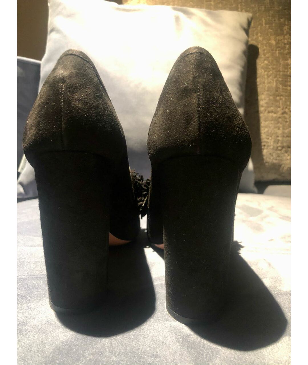 AQUAZZURA Черные замшевые туфли, фото 5