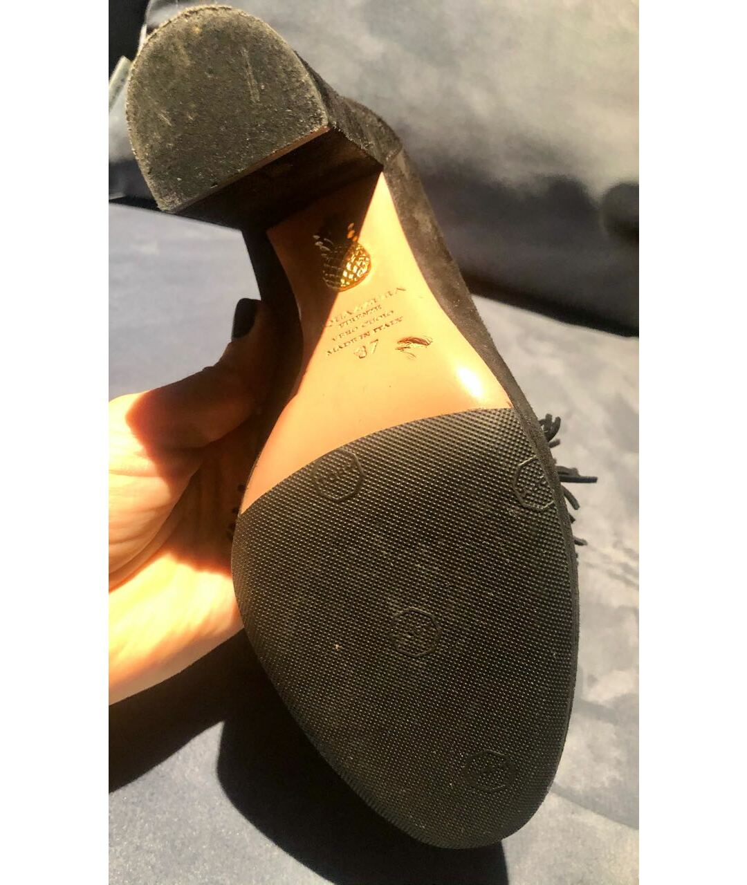 AQUAZZURA Черные замшевые туфли, фото 6