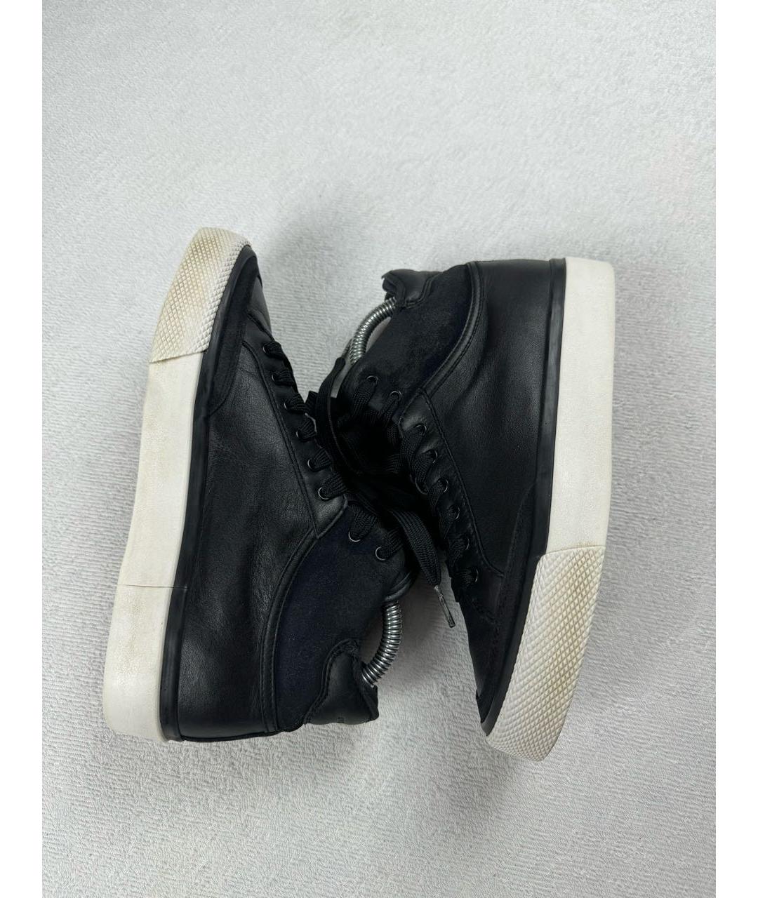 RAG&BONE Черные кожаные кроссовки, фото 5
