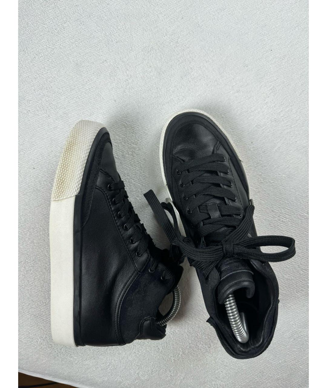 RAG&BONE Черные кожаные кроссовки, фото 8