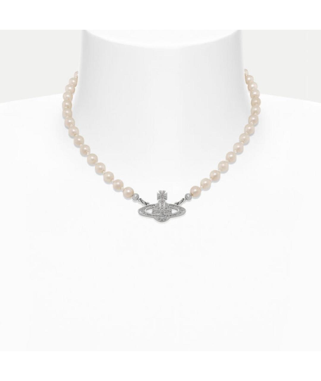 VIVIENNE WESTWOOD Белое жемчужное колье, фото 3