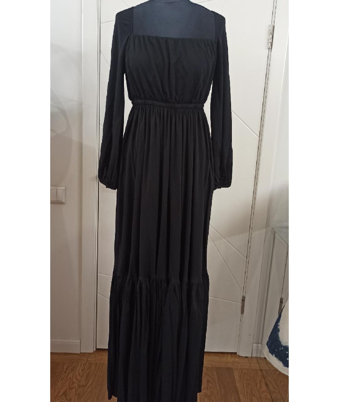 CHRISTIAN DIOR Черное вискозное платье, фото 6