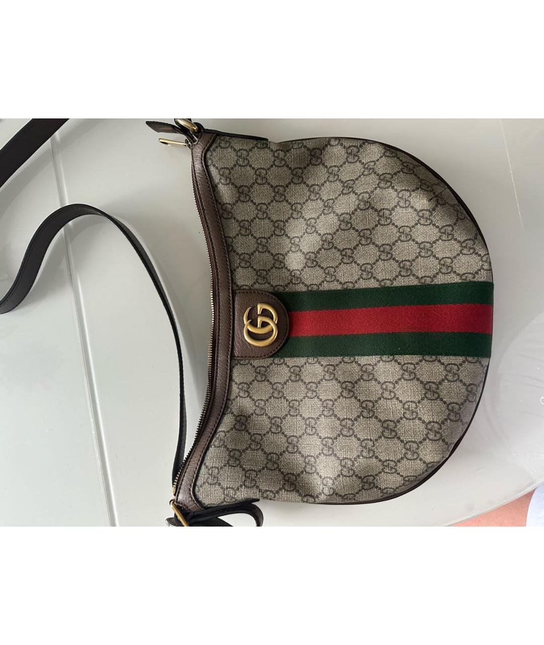 GUCCI Коричневая сумка через плечо, фото 2