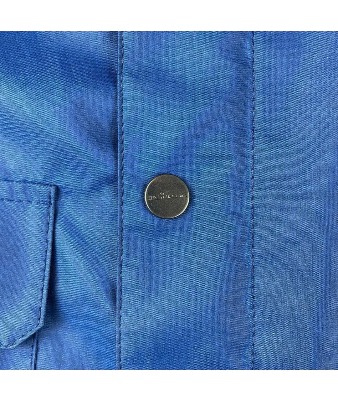 KITON Синяя полиэстеровая куртка, фото 4