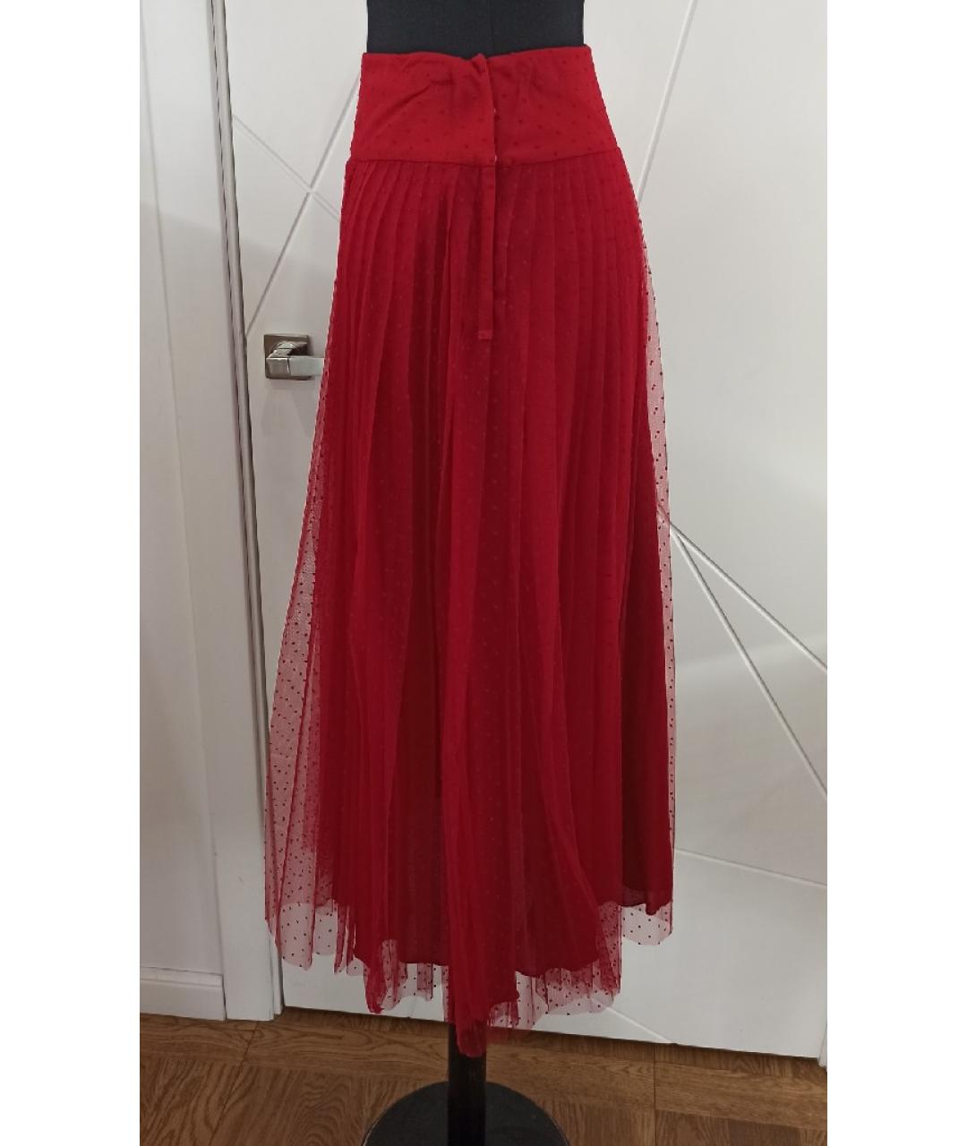 CHRISTIAN DIOR Красная юбка миди, фото 2